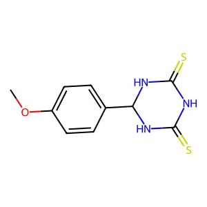 6-(4-Methoxyphenyl)-1,3,5-triazinane-2,4-dithione structure
