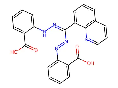 2-[(2Z)-2-[[(2-carboxyphenyl)diazenyl]-quinolin-8-ylmethylid structure
