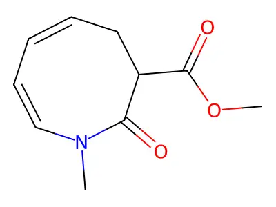 Methyl 1-methyl-2-oxo-3,4-dihydroazocine-3-carboxylate structure
