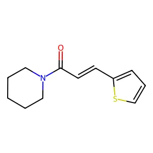 Piperidine, 1-[1-oxo-3-(2-thienyl)-2-propenyl]- structure