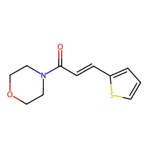 Morpholine, 4-[1-oxo-3-(2-thienyl)-2-propenyl]- structure