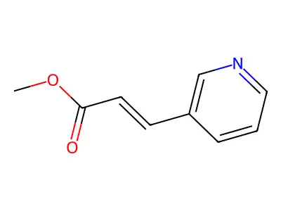Methyl 3-(3-pyridyl)-2-propenoate structure