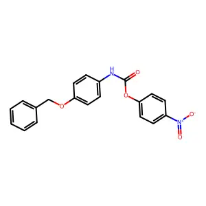 Carbanilic acid, p-benzyloxy-, (p-nitrophenyl) ester structure