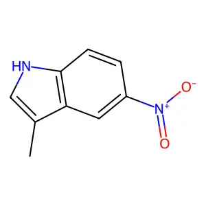 3-methyl-5-nitro-1H-indole structure