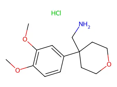 4-(3,4-Dimethoxyphenyl)tetrahydro-2H-pyran-4-methanamine structure