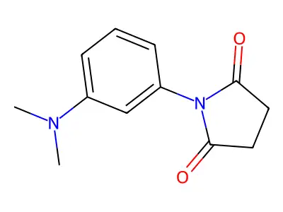 Succinimide, 2-(m-(dimethylamino)phenyl)- structure