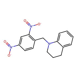 Quinoline, 1-[(2,4-dinitrophenyl)methyl]-1,2,3,4-tetrahydro- structure