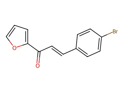 2-Propen-1-one, 3-(4-bromophenyl)-1-(2-furanyl)- structure
