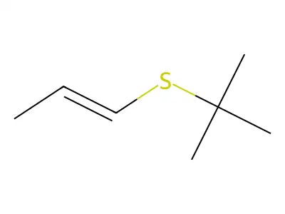 (E)-t-Butyl-1-propenylsulfide structure