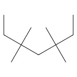 3,3,5,5-Tetramethylheptane structure