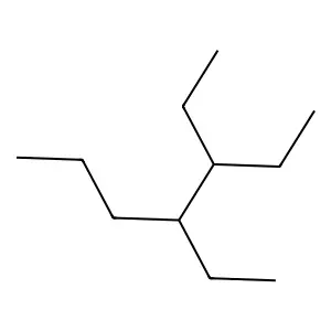 3,4-Diethylheptane structure