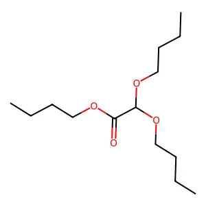 Acetic acid, dibutoxy-, butyl ester structure