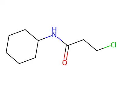 3-chloro-N-cyclohexylpropanamide structure