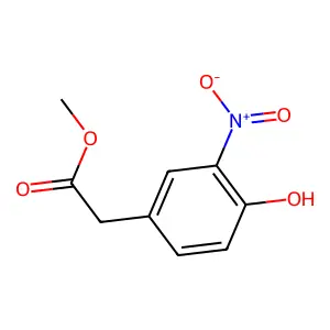 Methyl 2-(4-hydroxy-3-nitrophenyl)acetate structure