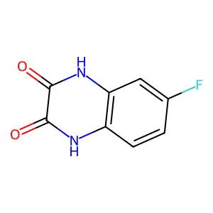 6-Fluoro-1,4-dihydro-2,3-quinoxalinedione structure