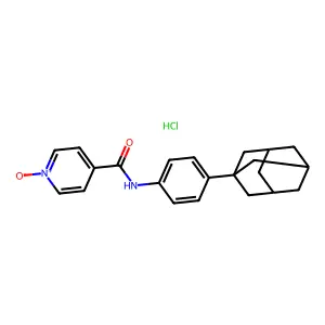 N-(p-(1-Adamantyl)phenyl)isonicotinamide 1-oxide hydrochloride structure