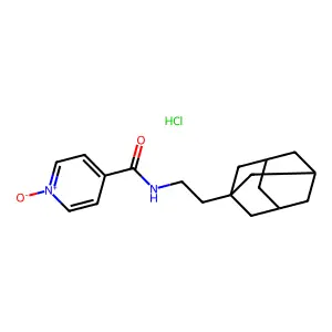 Isonicotinamide, N-(2-(1-adamantyl)ethyl)-, 1-oxide, hydrochloride structure