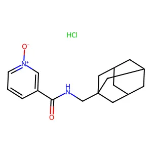 N-(1-Adamantylmethyl)nicotinamide 1-oxide hydrochloride structure