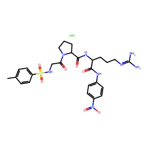 Tos-Gly-DL-Pro-DL-Arg-pNA structure