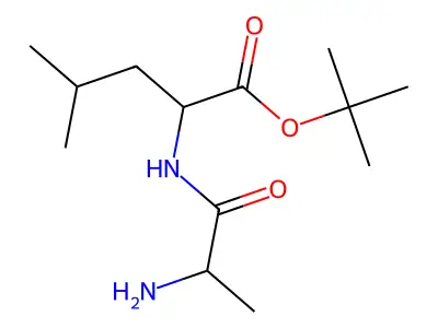 tert-Butyl alanylleucinate structure