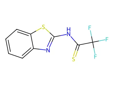 Ethanethioamide, N-2-benzothiazolyl-2,2,2-trifluoro- structure