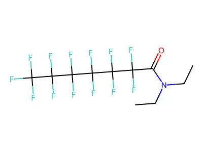 Heptanamide, N,N-diethyl-2,2,3,3,4,4,5,5,6,6,7,7,7-tridecafluoro- structure