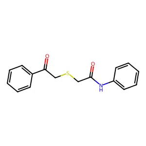 S-Phenacylthioglycollanilid structure