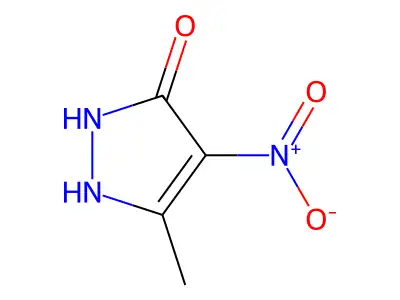 5-methyl-4-nitro-2,3-dihydro-1H-pyrazol-3-one structure