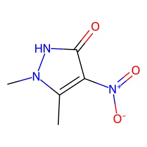 1,5-Dimethyl-4-nitro-1,2-dihydro-3H-pyrazol-3-one structure