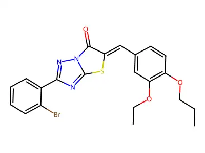 C22H20BrN3O3S structure