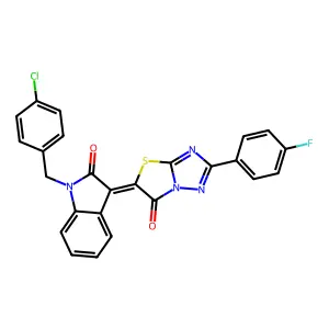 C25H14ClFN4O2S structure