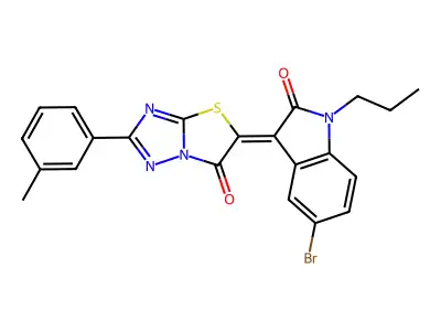 C22H17BrN4O2S structure