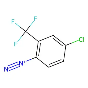 Benzenediazonium, 4-chloro-2-(trifluoromethyl)- structure