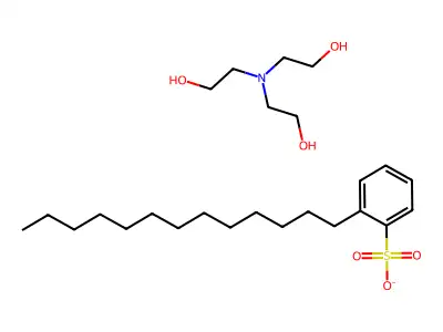 Benzenesulfonic acid, tridecyl-, compd. with 2,2',2''-nitrilotris(ethanol) (1:1) structure