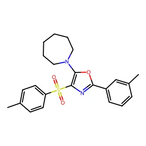 5-(Azepan-1-yl)-2-(m-tolyl)-4-tosyloxazole structure