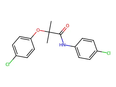 Propanamide, 2-(4-chlorophenoxy)-N-(4-chlorophenyl)-2-methyl- structure