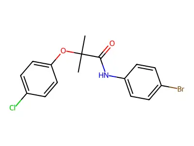Propanamide, N-(4-bromophenyl)-2-(4-chlorophenoxy)-2-methyl- structure