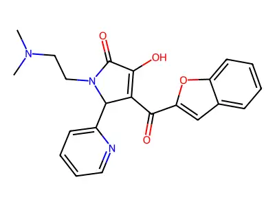4-(benzofuran-2-carbonyl)-1-(2-(dimethylamino)ethyl)-3-hydroxy-5-(pyridin-2-yl)-1H-pyrrol-2(5H)-one structure
