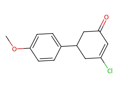 3-Chloro-5-(4-methoxyphenyl)cyclohex-2-en-1-one structure