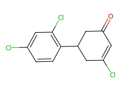 3-Chloro-5-(2,4-dichlorophenyl)cyclohex-2-en-1-one structure