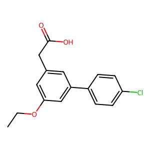 4'-氯-5-乙氧基-3-联苯乙酸 structure