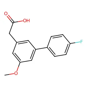 3-Biphenylacetic acid, 4'-fluoro-5-methoxy- structure