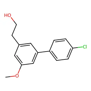Biphenyl, 4'-chloro-3-(2-hydroxyethyl)-5-methoxy- structure