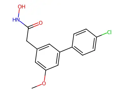 (1,1'-Biphenyl)-3-acetamide, 4'-chloro-N-hydroxy-5-methoxy- structure