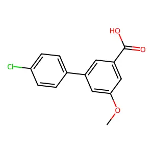 3-Biphenylcarboxylic acid, 4'-chloro-5-methoxy- structure