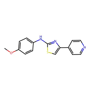N-(4-methoxyphenyl)-4-pyridin-4-yl-1,3-thiazol-2-amine structure