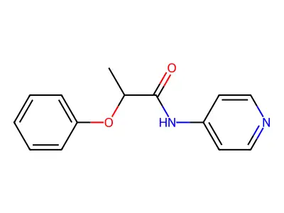 2-phenoxy-N-(pyridin-4-yl)propanamide structure