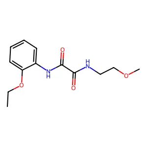 N'-(2-ethoxyphenyl)-N-(2-methoxyethyl)oxamide structure