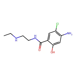 Benzamide, 4-amino-5-chloro-N-(2-(ethylamino)ethyl)-2-hydroxy- structure