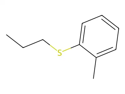 Benzene, methyl(propylthio)- structure